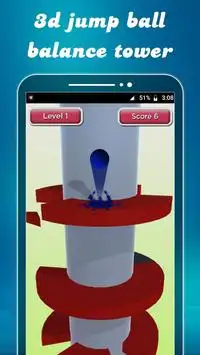 3d Helix Jump Ball – Tower Balance Game Screen Shot 1