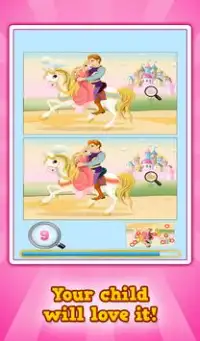 Принцессы и пони: найдите разницу *Бесплатная игра Screen Shot 14