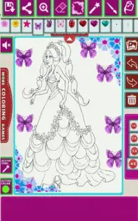 Livro de colorir princesa Screen Shot 2