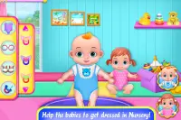 Babysitter Daily Care Nursery-Twins Grooming Life Screen Shot 5