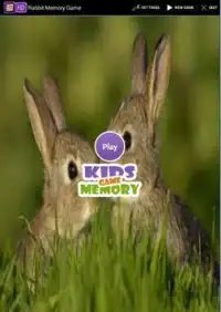 Rabbit Memory Game Screen Shot 0