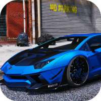 Driving Lamborghini Aventador City Racer