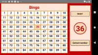 Bingo - numbers extractor - 90 numbers Screen Shot 0
