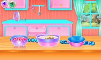 स्वादिष्ट केक लड़की खेल खाना बनाना Screen Shot 6