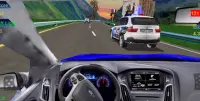Traffic Racing : in car, curvy road, drift, police Screen Shot 2