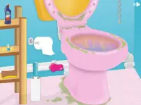 Girls bathroom cleaning games Screen Shot 2