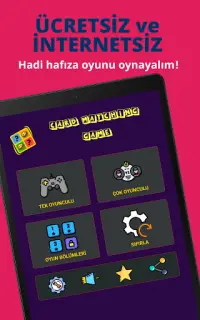 Kart Eşleştirme Oyunları - Resim Eşleştirme Screen Shot 20