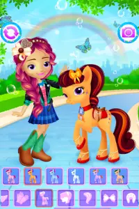 Küçük At ve Kız Giydirme Oyunu Screen Shot 0