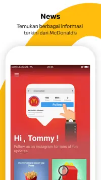 Aplikasi McDonald's Screen Shot 1