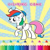 coloring horse pony cute