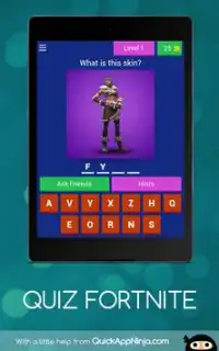 QUIZ Fortnite Battle Royale Unofficial Screen Shot 14