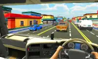 verrückt Trucker Rennfahrer Spiel 2018 Screen Shot 3