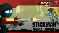 Stickman vs Temple Zombies Screen Shot 0