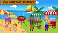 Pretende jugar la vida en la playa: juegos picnic Screen Shot 4