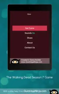 The Walking Dead Season 7 Game. Characters. Quiz. Screen Shot 11