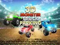 3D Monster Truck: Hard Car Parking Simulator Screen Shot 0
