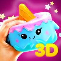 Mainan 3D Squishy kawaii permainan tekanan lembut