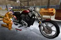 Motocicleta de mecánico Sim Screen Shot 0