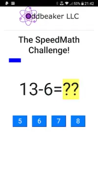 The SpeedMath Challenge Screen Shot 2