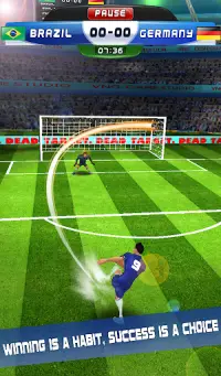 Футбольные игры: лучшая оффлайн игра Screen Shot 7