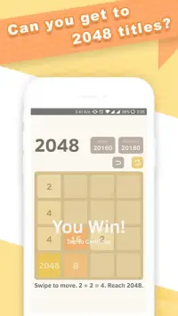 2048 Classic Number Puzzle game Screen Shot 2