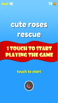 Cute Roses Rescue fast tap tap flappy fall games Screen Shot 0