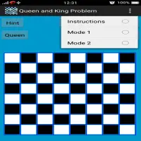 Chess Queen and King Problem Screen Shot 0