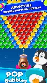 Penguin Bubble Winter Screen Shot 3