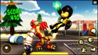 Black Iron Hero : Stickman Rope Hero fighting game Screen Shot 2