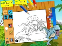 Динозавр книжка-раскраска раскраски для детей Screen Shot 8