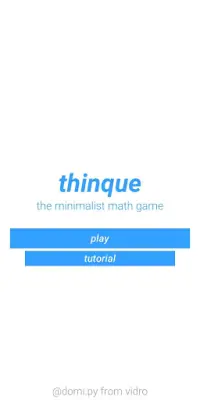 thinque – the minimalist math game Screen Shot 5