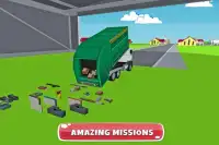 Blocky Garbage Transport Truck Screen Shot 8