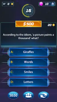 Millionaire Trivia GK Screen Shot 2