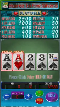 Five Silver 5PK(Poker) Screen Shot 2
