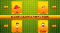 Learn Synonym Words for kids - Similar words Screen Shot 1