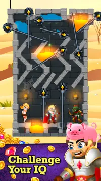 Rescue Knight - Cut Puzzle Out & Easy Brain Test Screen Shot 4