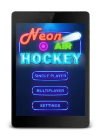 Hockey game - Neon Air Hockey Screen Shot 8