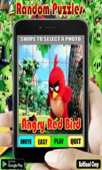 Random Angry Red Bird Puzzles Screen Shot 6