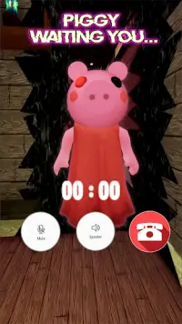 PIGGY Escape Scary Pig Quiz fake video Call & Chat Screen Shot 3