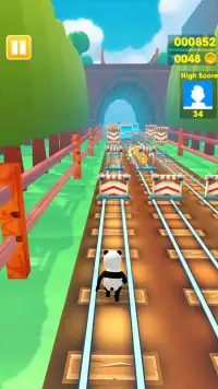 Subway Panda Run Screen Shot 1