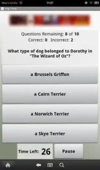 Dog Trivia Screen Shot 1