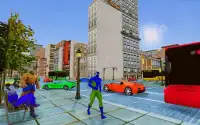 Superhelden-Passagierbus Fahrsimulation Spiel Screen Shot 8