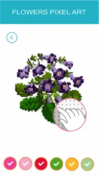 Flowers Pixel Art Color By Number Screen Shot 2