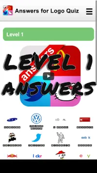 Answers for Logo Quiz Screen Shot 0