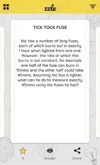 Zzle - Brain Teasers, Puzzles, Riddles and More! Screen Shot 1