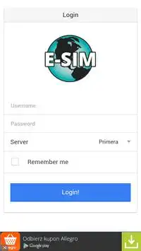 e-Sim Mobile Screen Shot 0