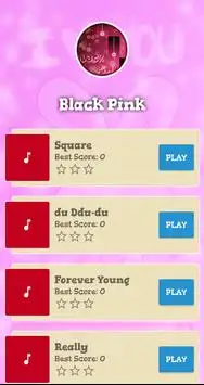 Black Pink Piano Game Screen Shot 2