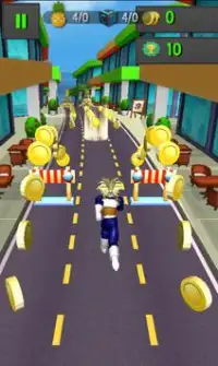 subway 3D Goku dash Dragon Run Saiyan Ultimate Screen Shot 2