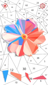Flower Polygon Puzzle By Number Screen Shot 4