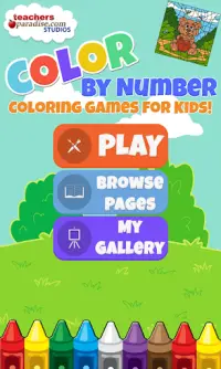 Color By Numbers - Art Game for Kids and Adults Screen Shot 0